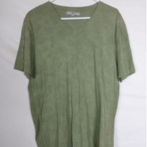 7 For All Mankind Mens T Shirt Size Large Green